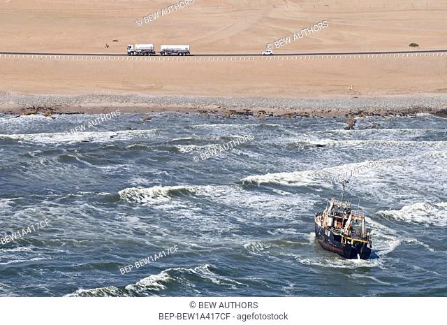 Africa, Namibia Skeleton Coast: shipwreck