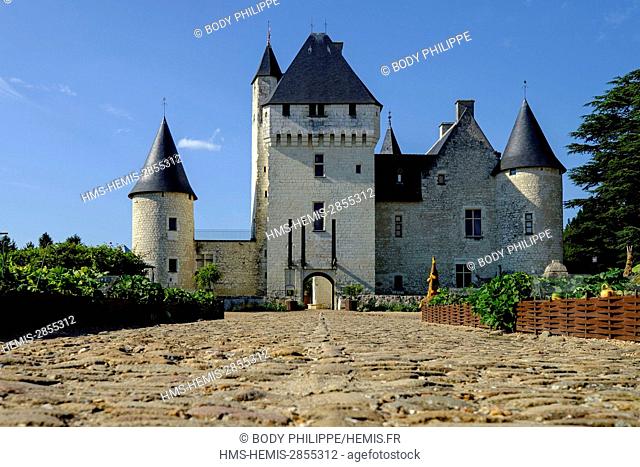 France, Indre et Loire, Touraine, Lemere, castle of Rivau 15 th century, on Remarkable Garden list