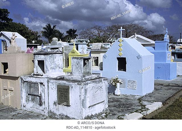 Cemetery Cozumel Island Mexico