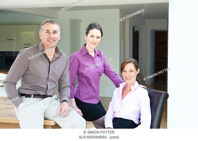 Three businesspeople, portrait