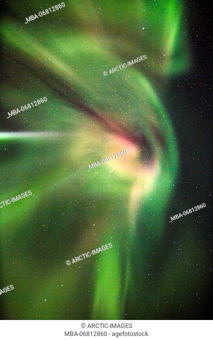 Aurora Borealis or Northern Lights, Lapland, Sweden