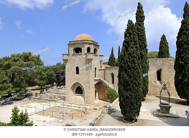 Knight's Church, reconstruction by Italians, Filérimos, Rhodes, Greece, Europe