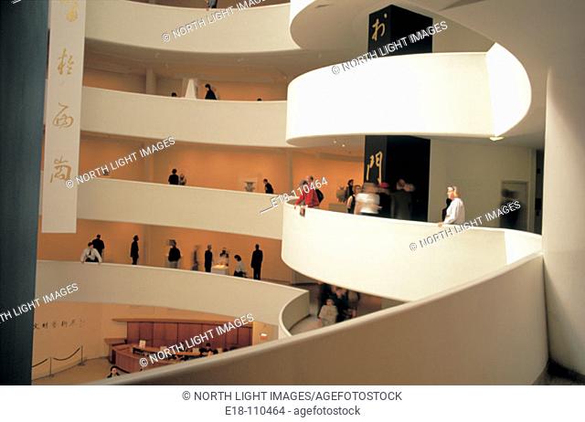 Guggenheim museum, by Frank Lloyd Wright, built in 1959. New York City. USA
