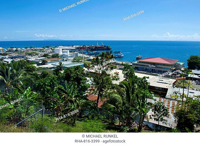 View over Honiara, capital of the Solomon Islands, Pacific