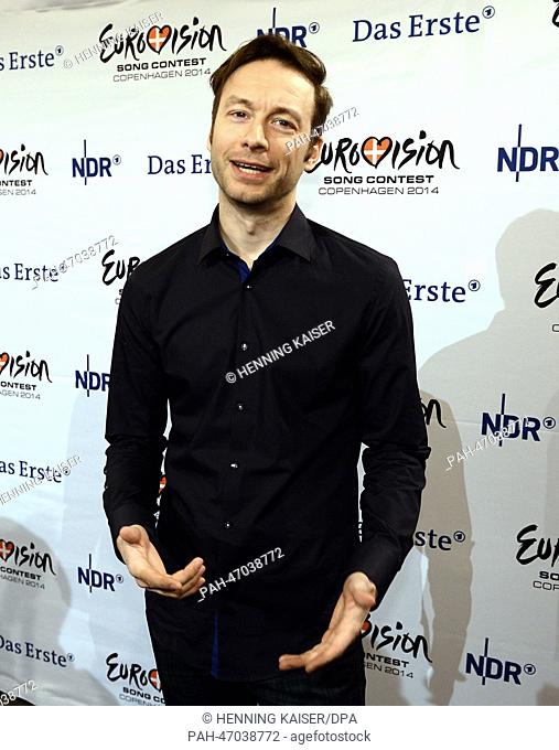 Singer 'Das Gezeichnete Ich' (lit. marked me) poses during a press conference on the Eurovision Song Contest pre-selection event 'Unser Song fuer Daenemark'...