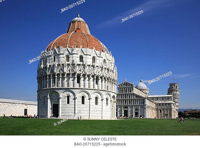 Baptistery at Pisa, Tuscany, Italy