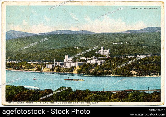 West Point and Hudson River from east, West Point, N. Y. Detroit Publishing Company postcards 71000 series. Date Issued: 1898 - 1931 Place: Detroit Publisher:...