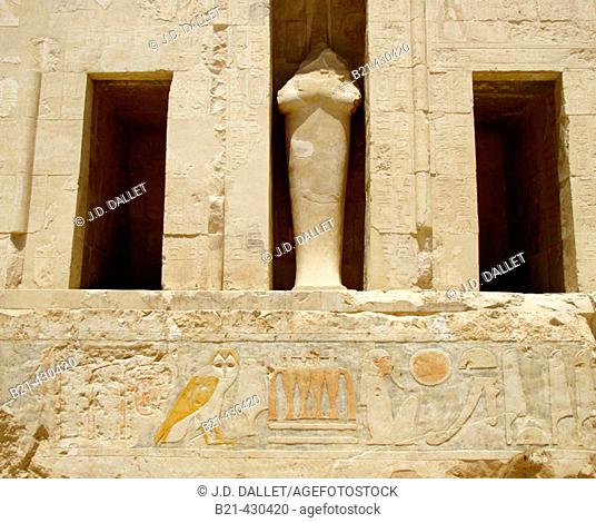 3rd terrace, Temple of Hatshepsut. Deir el Bahri. Thebes, Luxor. Egypt