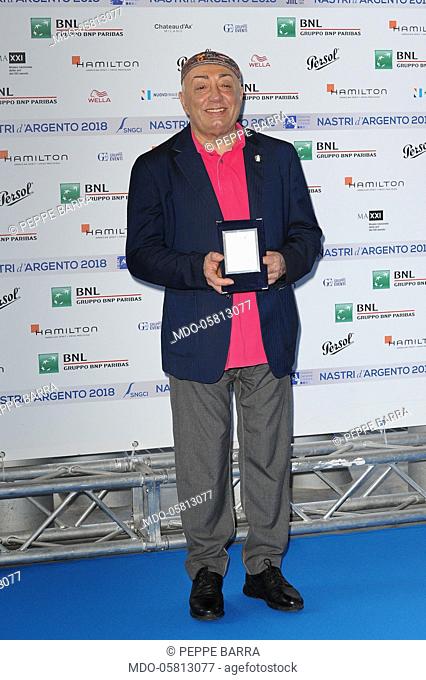 Italian actor Peppe Barra during the photocall for the presentations of the Nastri d’Argento 2018 nominations, MAXXI - MAXXI