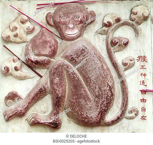 ZODIAC<BR>Chinese zodiac sign - the Monkey