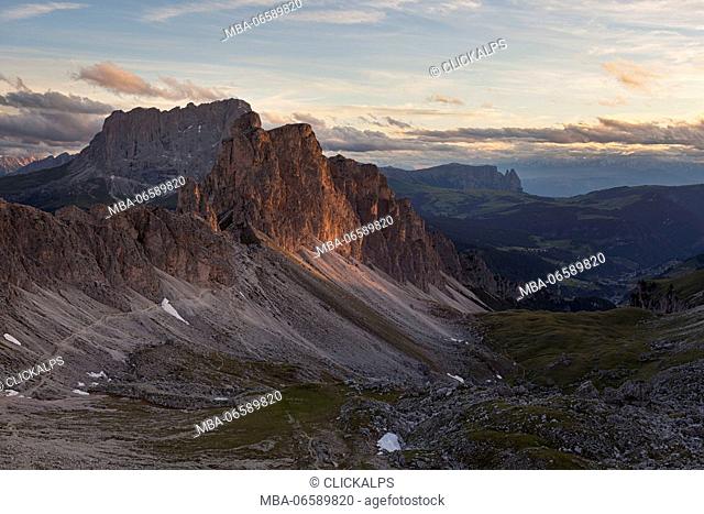 Pizes da Cir, Puez group, Dolomites, Souty Tyrol, Italy