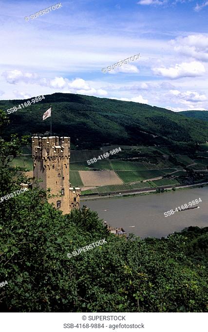 Germany, Rhine River, Near Trechtingshausen, Sooneck Fortress Built Early 11Th Century