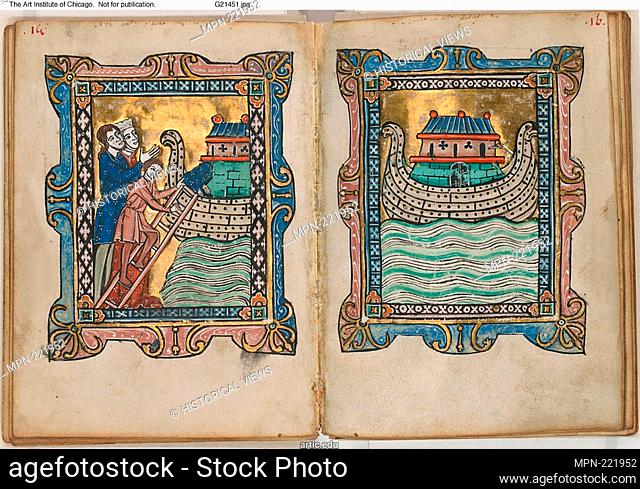 Cycle of Old and New Testament Images, Possibly Prefatory Cycle for a Psalter - c. 1250 (bound 2003) - Northern France or Flanders - Origin: Northern France