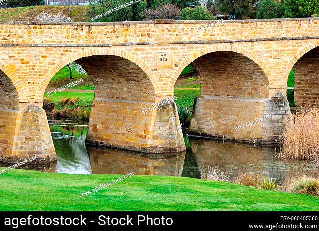 Built by convict labour from 1823 to 1825, Richmond Bridge is Australia’s oldest surviving large stone arch bridge - Richmond, Tasmania, Australia