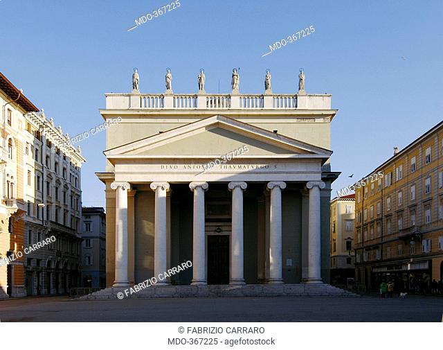 Church of SantAntonio Nuovo Taumaturgo in Trieste, by Unknown Artist, 1828 - 1849, 19th Century, stone and plaster, . Italy, Friuli Venezia Giulia, Trieste