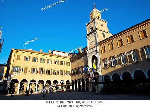 Palazzo Comunale at Piazza Grande square central Modena city Emilia-Romagna region central Italy Europe