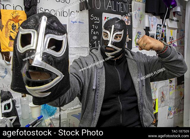 MEXICO CITY, MEXICO - JULY 17: Wrestling legend 'El Rayo de Jalisco' poses for photos during an autograph signing to fans as part of his promotion event at...
