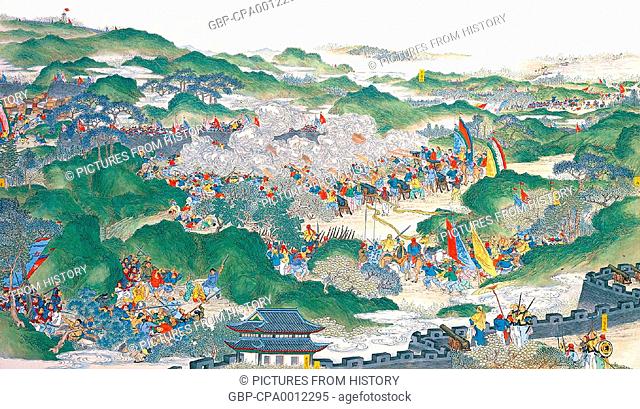 China: Qing forces lifting the siege of Yuhuatai (Taiping Rebellion, 1850-1864)