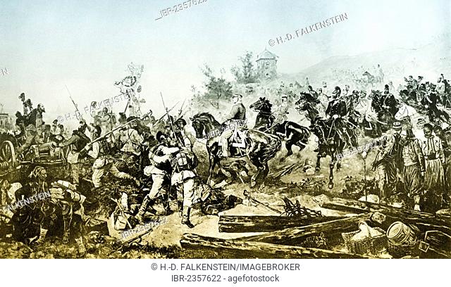 Historical photograph, Jakob Freiherr von Hartmann, 1795-1873, officer, General of Infantry with the Bavarian Army during the siege of Paris