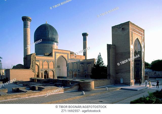 Uzbekistan, Samarkand, Gur Amir, Tamerlane's Mausoleum