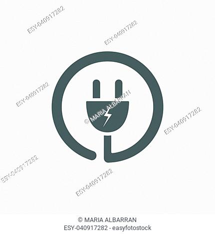 Plug icon on a white background
