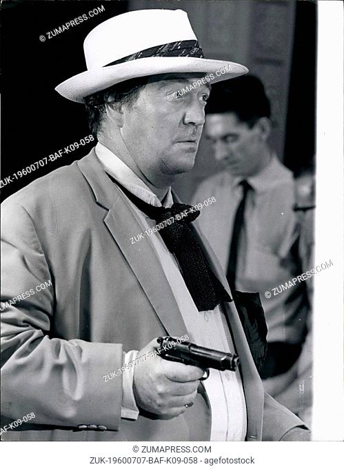 Jul. 07, 1960 - Inspector Barlow turns Villain: Appearing with Patrick MacNee and Linda Thomsen in an episode of the new series of 'The Avengers' as special...