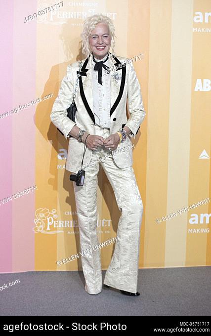 German photigrapher and director Ellen Von Unwerth guest at the Gran Gala AMFAR at the Palace of the Permanente in Milan. Milan, 22 September 2018