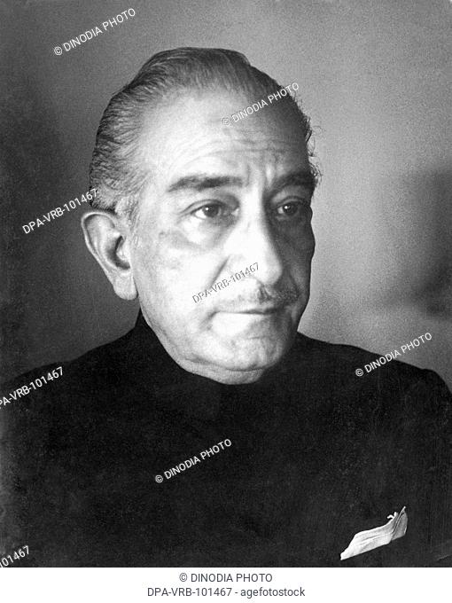 Portrait of Ali Yawar Jung India 1940's NO MR