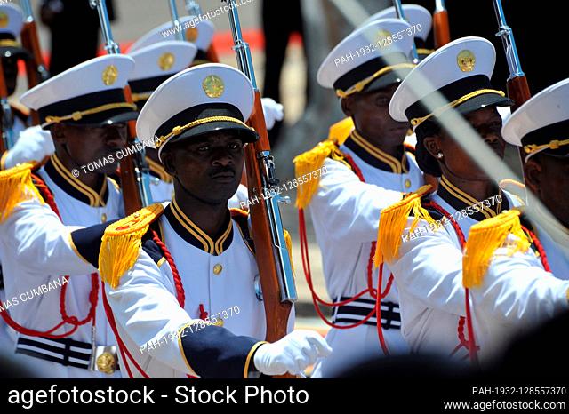 Ceremony of inaugural of second term of President Filipe Jacinto Nyusi of Republic of Mozambique in Independece square in the capital city Maputo