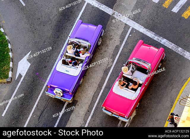 Classic American fifties cars, Havana, Cuba
