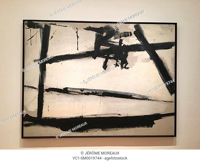 Painting number 2, Franz Kline, 1954, Moma, Museum of Modern Art, New York city, Oil on canvas