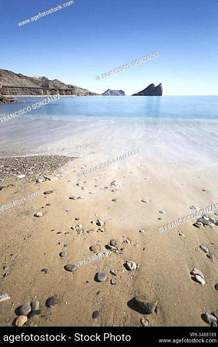 Cookers Beach in the town of Aguilas, province of Murcia, Spain