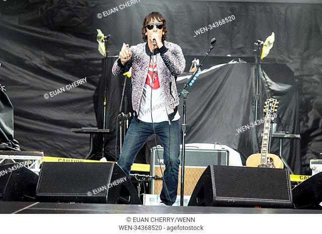 Richard Ashcroft supports The Rolling Stones who play Murrayfield in Edinburgh as part of their ""No Filter"" U.K tour. Featuring: Richard Ashcroft Where:...