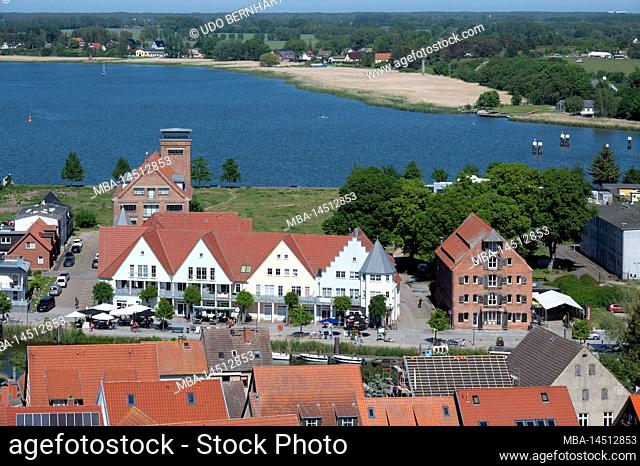 Germany, Mecklenburg-Western Pomerania, Baltic Sea, Pomeranian Bay, Usedom Island, Wolgast is located west of Usedom Island