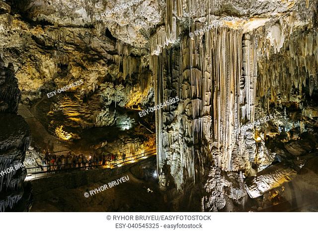 Cuevas De Nerja - Caves Of Nerja In Spain. Famous Natural Landmark