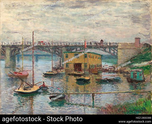 Bridge at Argenteuil on a Gray Day, c. 1876. Creator: Claude Monet