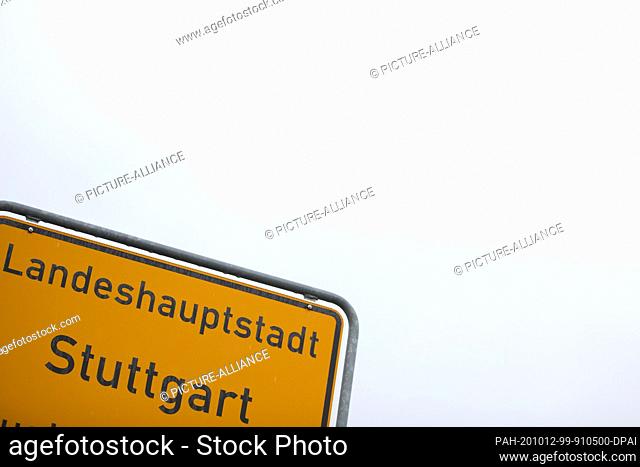 11 October 2020, Baden-Wuerttemberg, Stuttgart: A place-name sign says ""Landeshauptstadt Stuttgart"". After the warning level of 50 new infections per 100