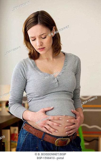 PREGNANT WOMAN, CONTRACTION Model