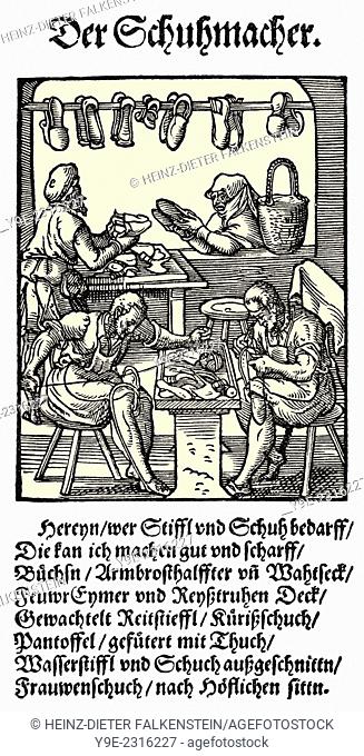 1568, description of the trades, text by Hans Sachs, 1494 - 1576, a Nuremberg poet, playwright and Meistersinger