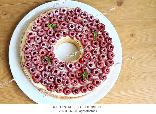 Raspberries tart, Cyril Lignac Style