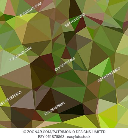 Low polygon style illustration of a pistachio green abstract geometric background