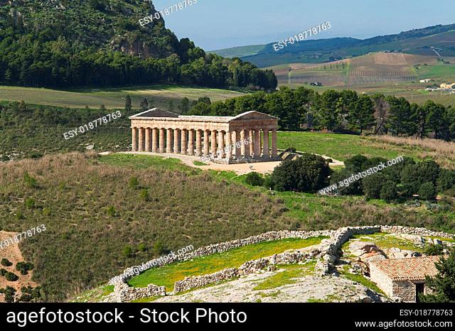 Der Tempel von Segesta auf Sizilien