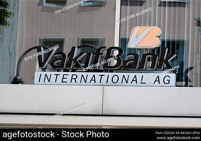 25 May 2022, North Rhine-Westphalia, Cologne: Exterior photo of the Cologne branch of the Turkish credit institution VakifBank International AG Photo: Horst...