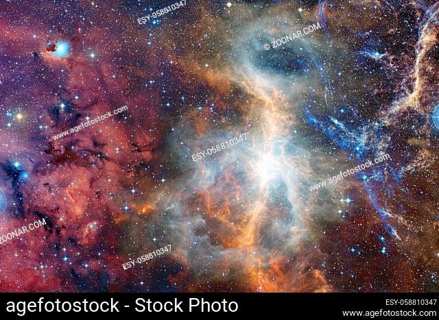 Beautiful colors of outer space. Elements of this image furnished by NASA