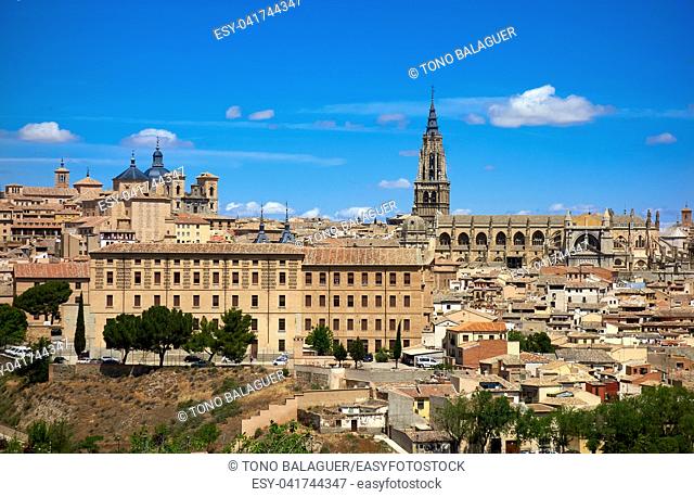 Toledo skyline in Castile La Mancha of Spain