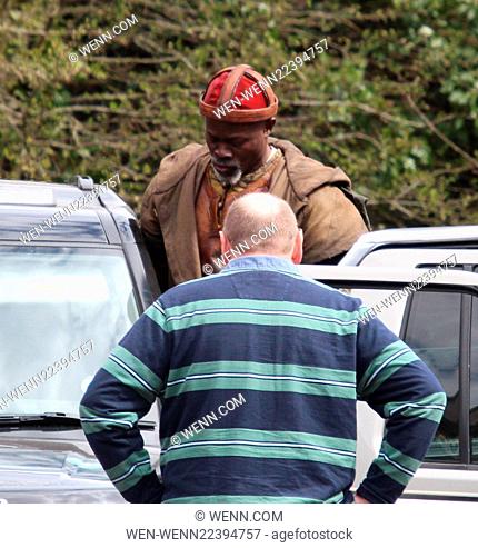 'Knights of the Round Table: King Arthur' filming in Snowdonia Featuring: Djimon Hounsou Where: Beddgelert, United Kingdom When: 16 Apr 2015 Credit: WENN