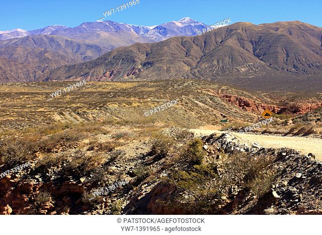 Argentinian landscape in the Andes, in the vicinity of Cachi, Salta district