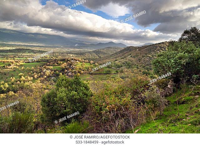 Sierra de Gredos from Mataespesa hill in Higuera de las Dueñas  Ávila  Castilla León  Spain