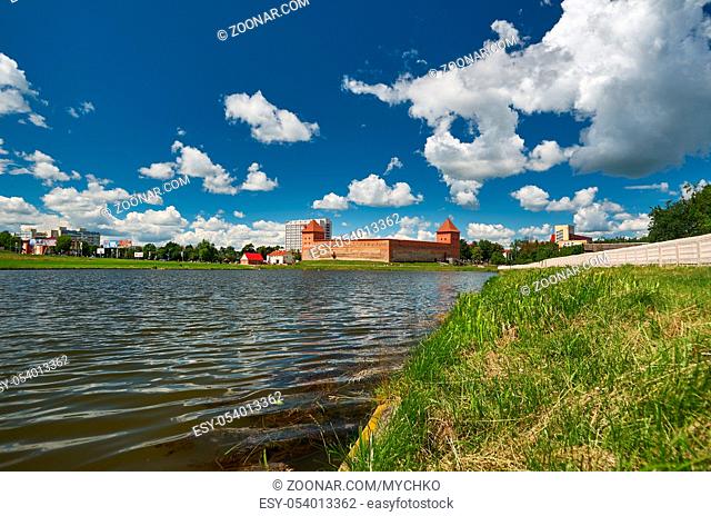 Castle in the town of Lida in Belarus