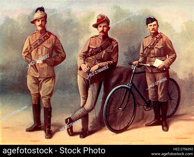 'South African Light Horse (Trooper), Brabant's Horse (Trooper), Duke of Edinburgh's Volunteer Rifle Creator: JE Bruton